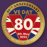 Ve Day 80th anniversary logo